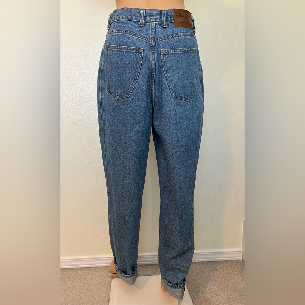 Seasons Sport-80's Vintage, High Waisted/Rise, Long, Tapered Leg, Jeans. Size-12